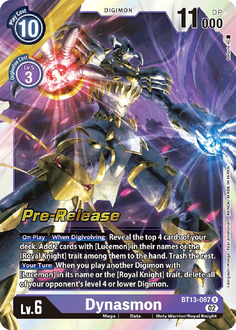 Dynasmon [BT13-087] [Versus Royal Knight Booster Pre-Release Cards] | Cracking-Singles