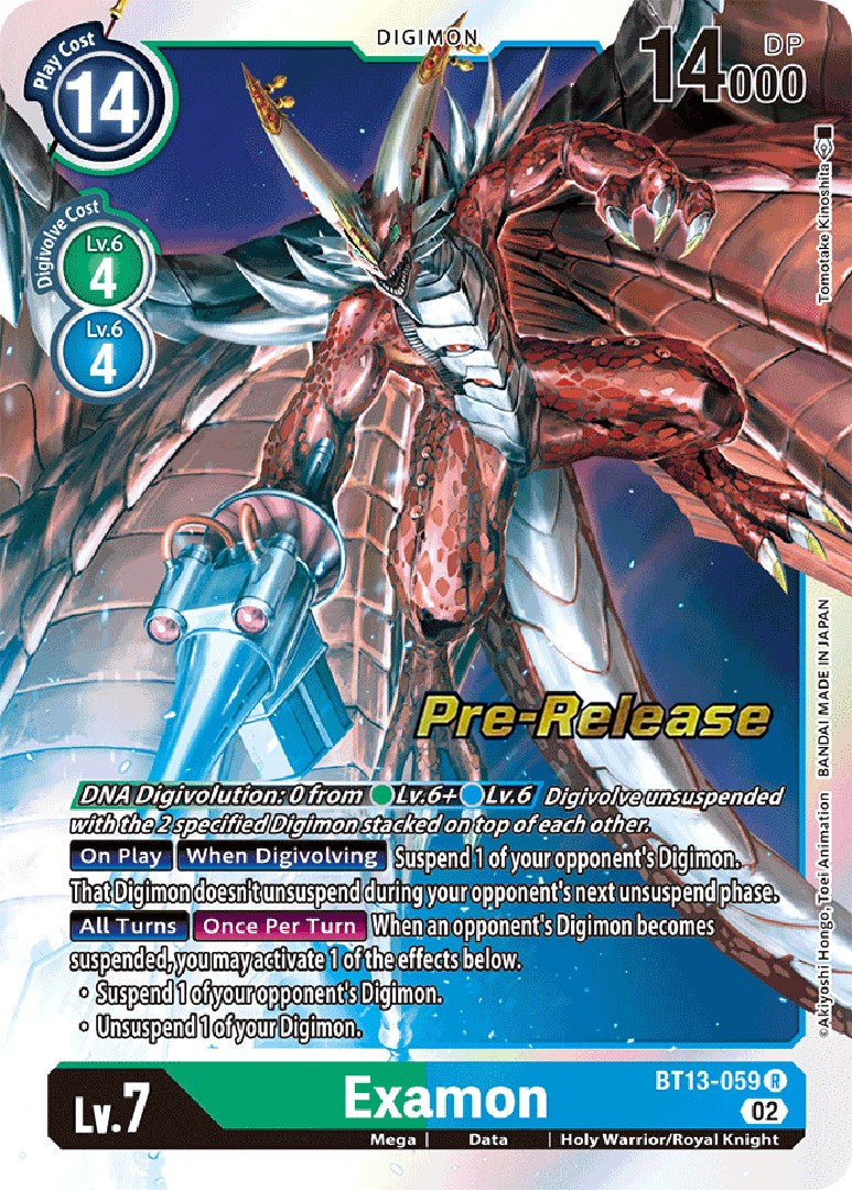 Examon [BT13-059] [Versus Royal Knight Booster Pre-Release Cards] | Cracking-Singles