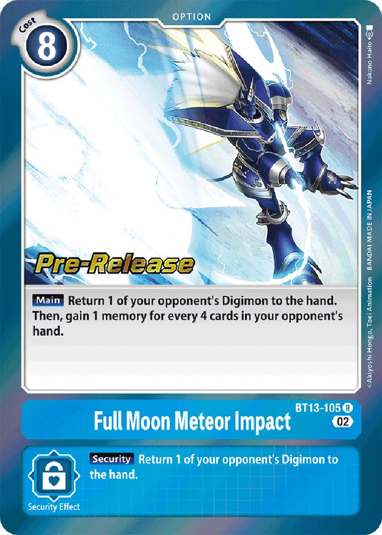 Full Moon Meteor Impact [BT13-105] [Versus Royal Knight Booster Pre-Release Cards] | Cracking-Singles