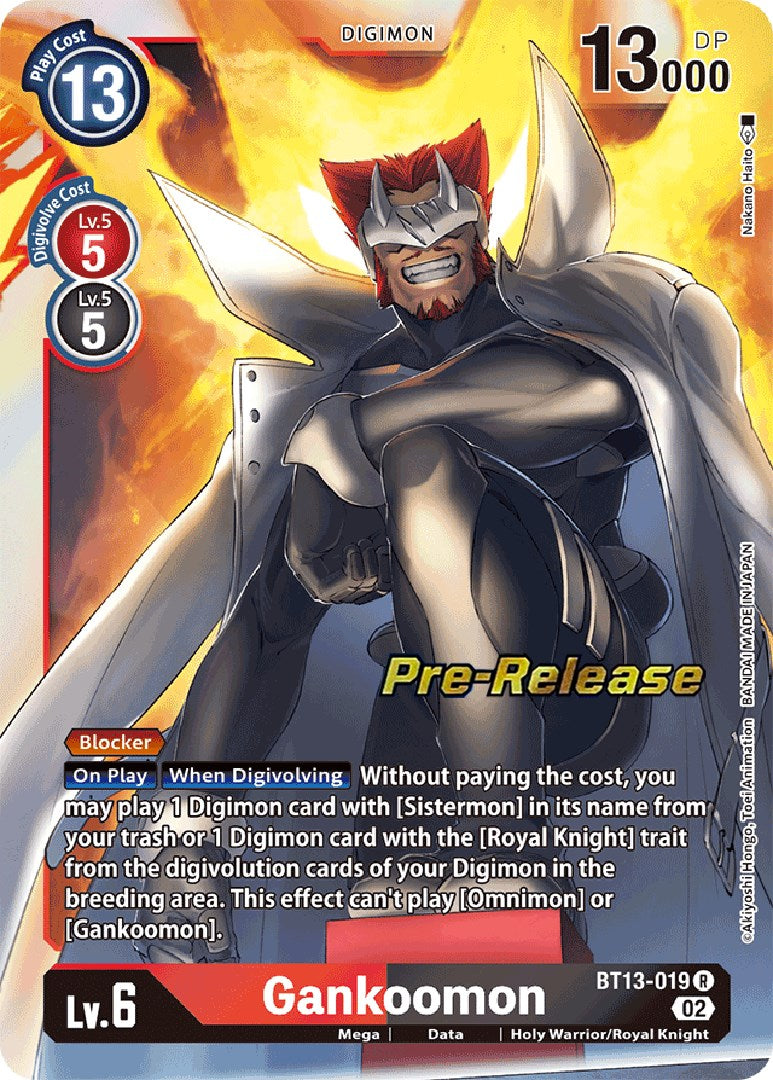 Gankoomon [BT13-019] [Versus Royal Knight Booster Pre-Release Cards] | Cracking-Singles