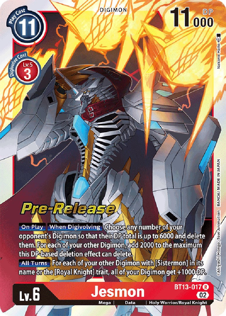 Jesmon [BT13-017] [Versus Royal Knight Booster Pre-Release Cards] | Cracking-Singles