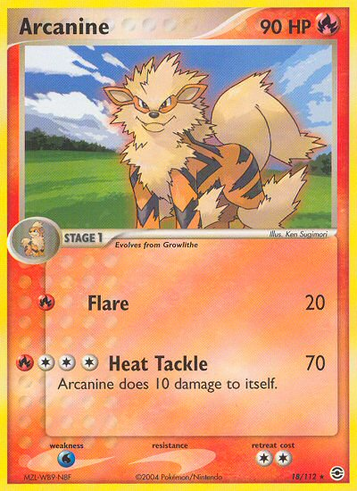 Arcanine (18/112) [EX: FireRed & LeafGreen] | Cracking-Singles