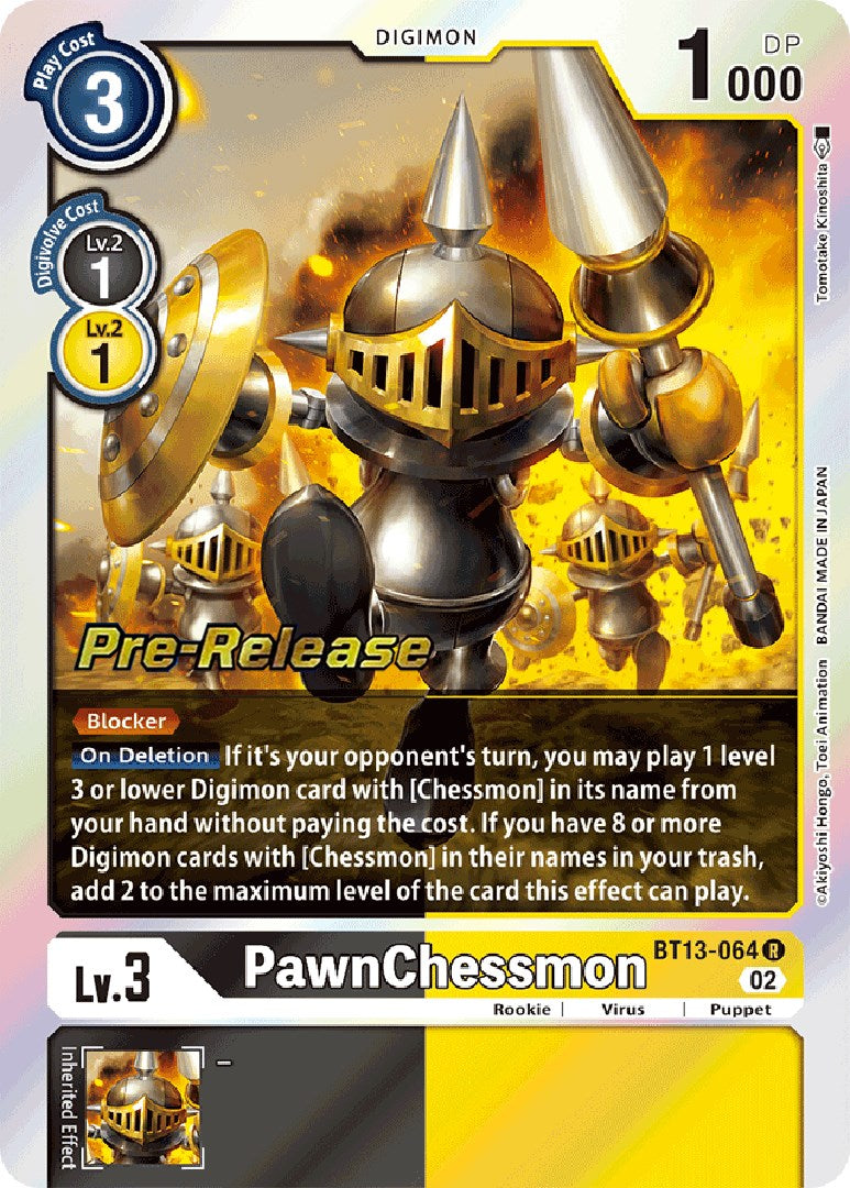 PawnChessmon [BT13-064] [Versus Royal Knight Booster Pre-Release Cards] | Cracking-Singles