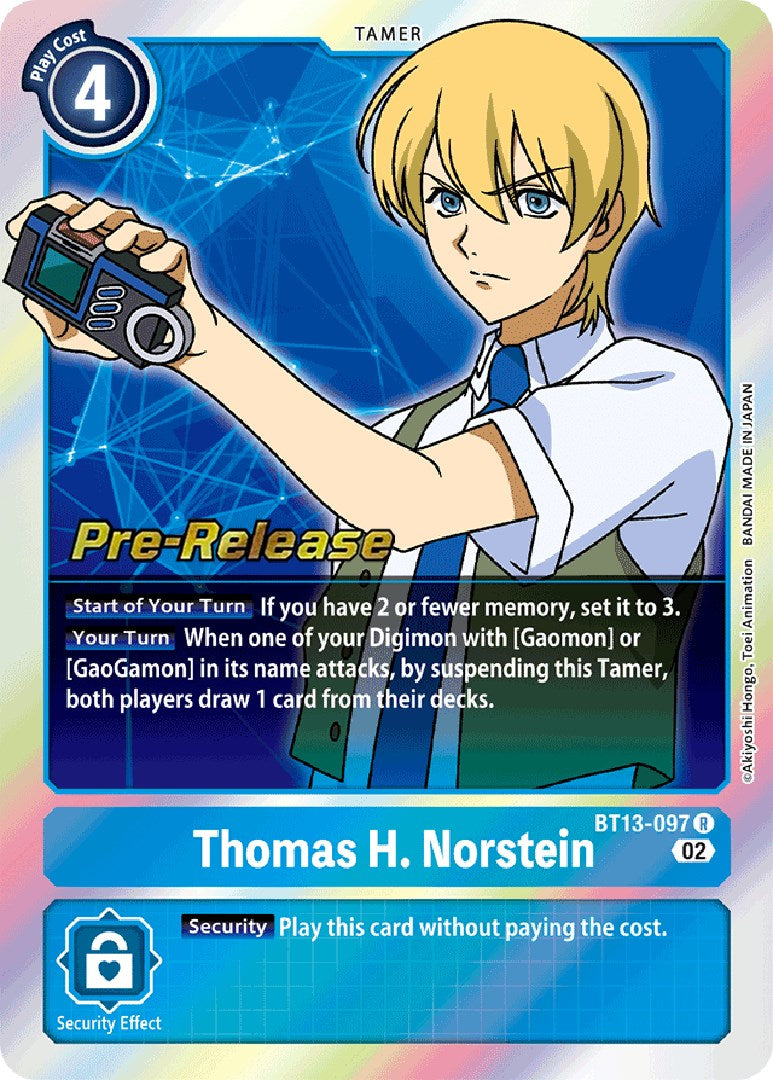 Thomas H. Norstein [BT13-097] [Versus Royal Knight Booster Pre-Release Cards] | Cracking-Singles