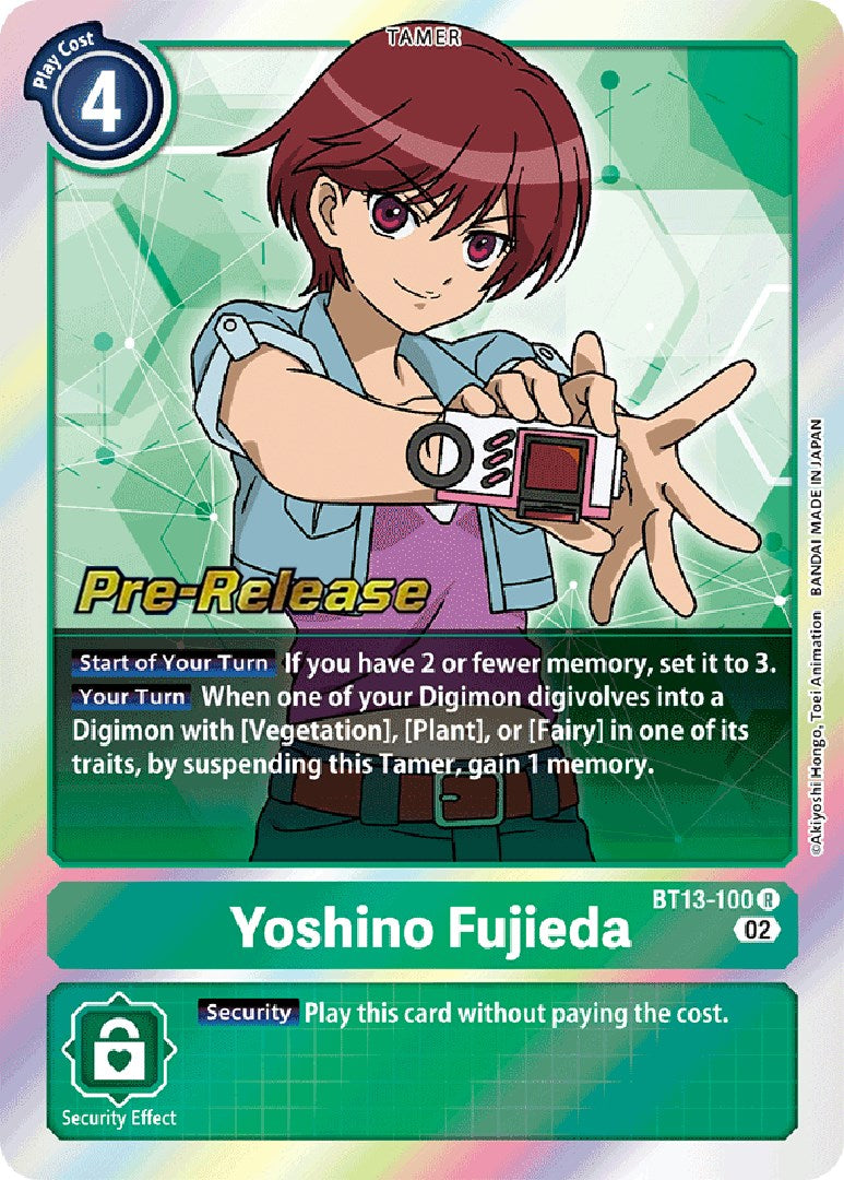 Yoshino Fujieda [BT13-100] [Versus Royal Knight Booster Pre-Release Cards] | Cracking-Singles