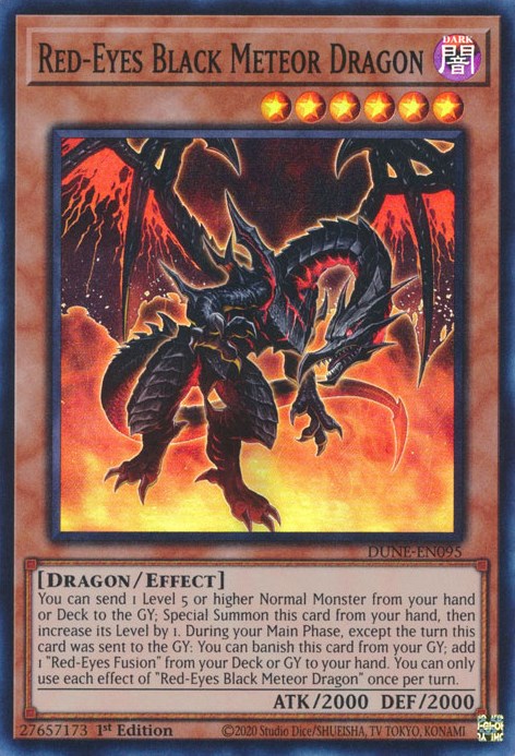 Red-Eyes Black Meteor Dragon [DUNE-EN095] Super Rare | Cracking-Singles