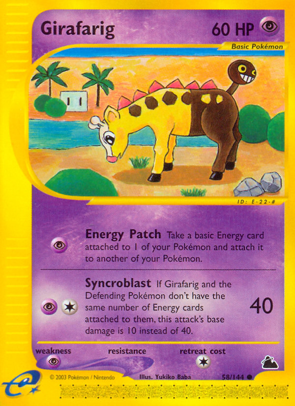 Girafarig (58/144) [Skyridge] | Cracking-Singles