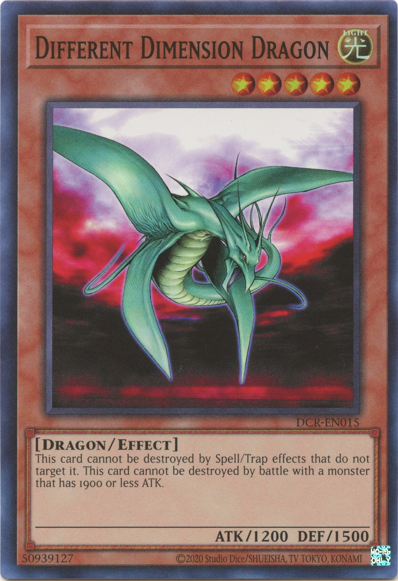 Different Dimension Dragon (25th Anniversary) [DCR-EN015] Super Rare | Cracking-Singles