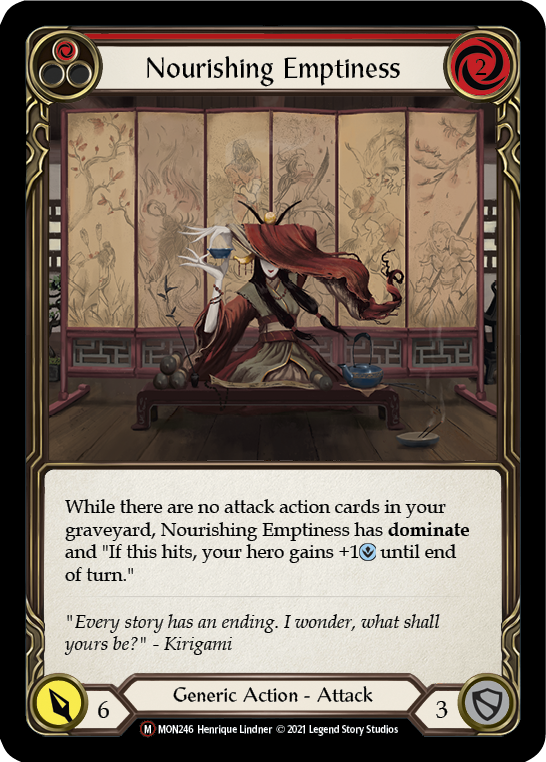 Nourishing Emptiness (Rainbow Foil) [U-MON246-RF] Unlimited Rainbow Foil | Cracking-Singles