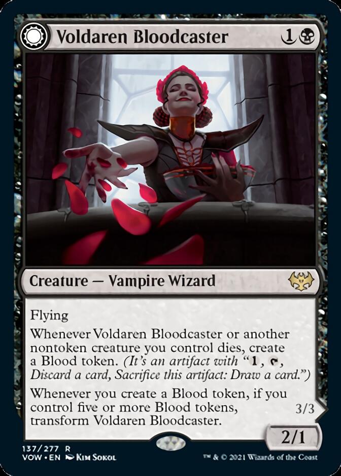 Voldaren Bloodcaster // Bloodbat Summoner [Innistrad: Crimson Vow] | Cracking-Singles