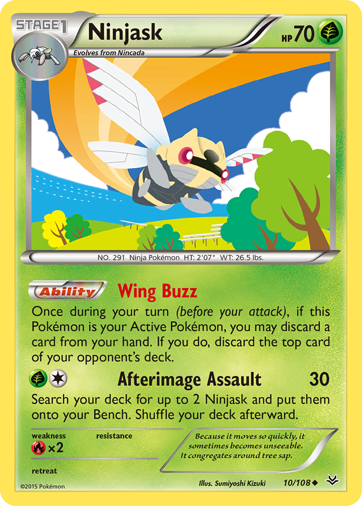 Ninjask (10/108) [XY: Roaring Skies] | Cracking-Singles