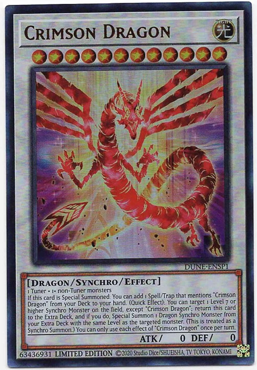 Crimson Dragon [DUNE-ENSP1] Ultra Rare | Cracking-Singles