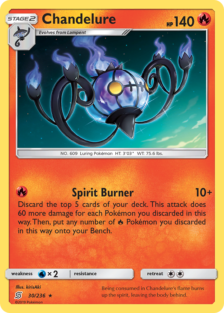 Chandelure (30/236) [Sun & Moon: Unified Minds] | Cracking-Singles