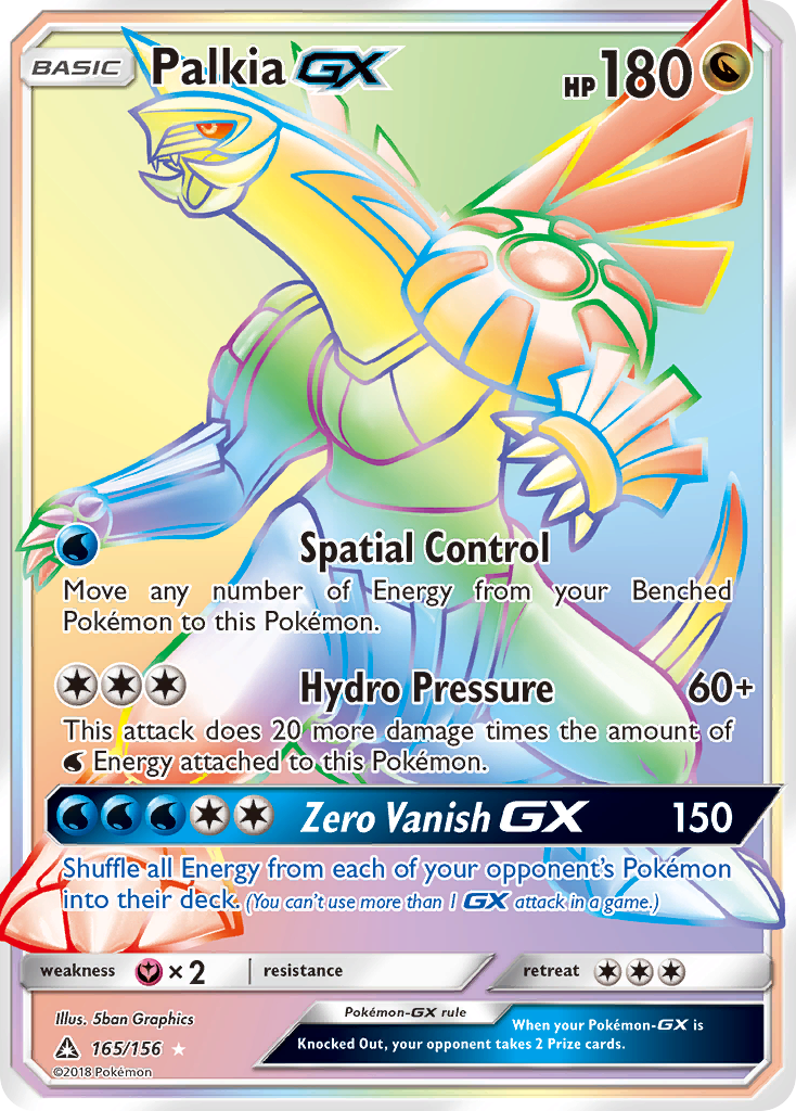 Palkia GX (165/156) [Sun & Moon: Ultra Prism] | Cracking-Singles