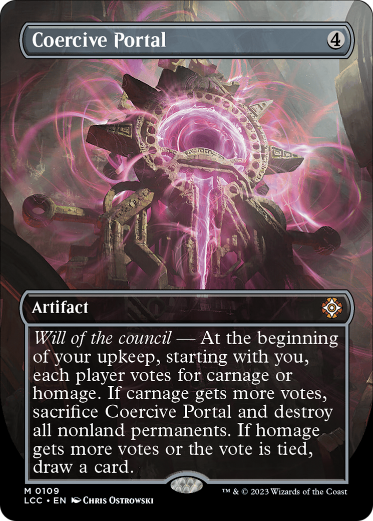 Coercive Portal (Borderless) [The Lost Caverns of Ixalan Commander] | Cracking-Singles