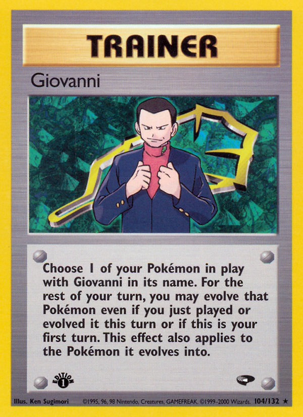 Giovanni (104/132) [Gym Challenge 1st Edition] | Cracking-Singles