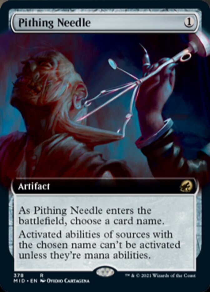 Pithing Needle (Extended) [Innistrad: Midnight Hunt] | Cracking-Singles