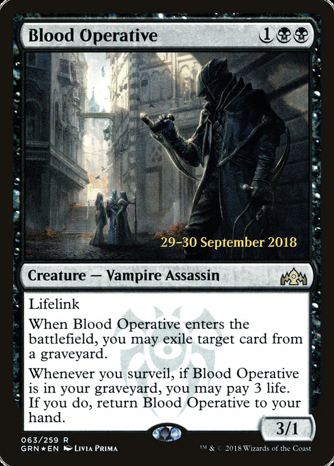 Blood Operative  [Guilds of Ravnica Prerelease Promos] | Cracking-Singles