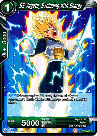 SS Vegeta, Exploding with Energy [BT6-056] | Cracking-Singles