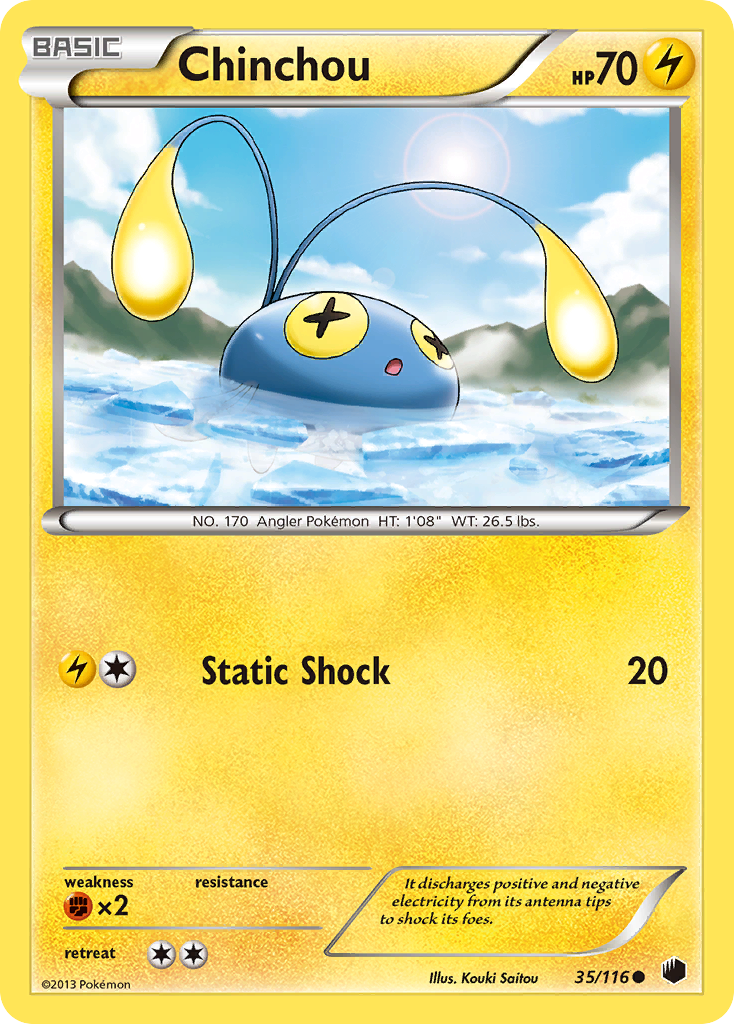 Chinchou (35/116) [Black & White: Plasma Freeze] | Cracking-Singles