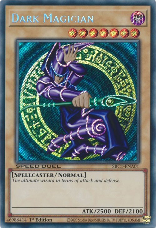 Dark Magician [SBC1-ENA01] Secret Rare | Cracking-Singles