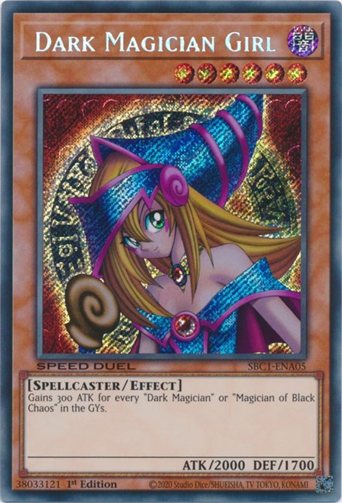 Dark Magician Girl [SBC1-ENA05] Secret Rare | Cracking-Singles