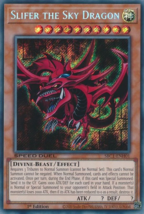 Slifer the Sky Dragon [SBC1-ENH01] Secret Rare | Cracking-Singles