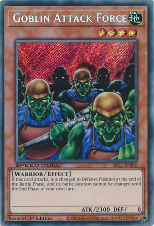 Goblin Attack Force [SBC1-ENI06] Secret Rare | Cracking-Singles