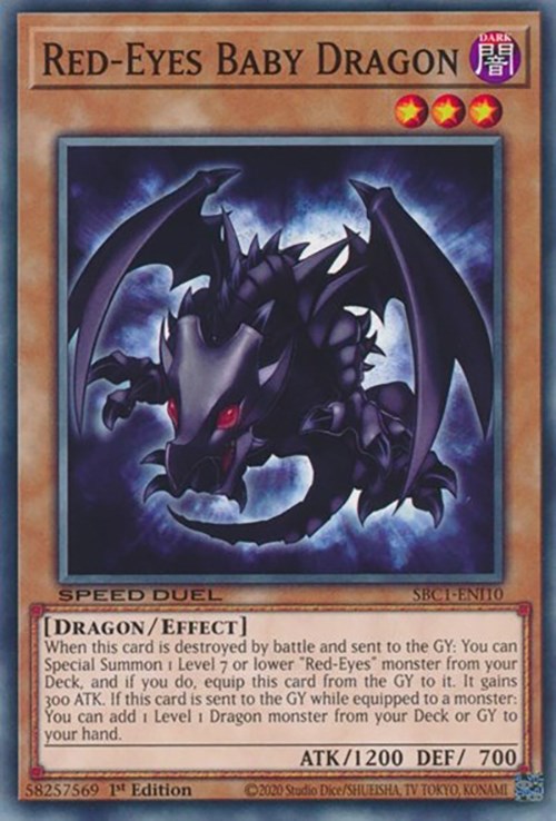 Red-Eyes Baby Dragon [SBC1-ENI10] Common | Cracking-Singles