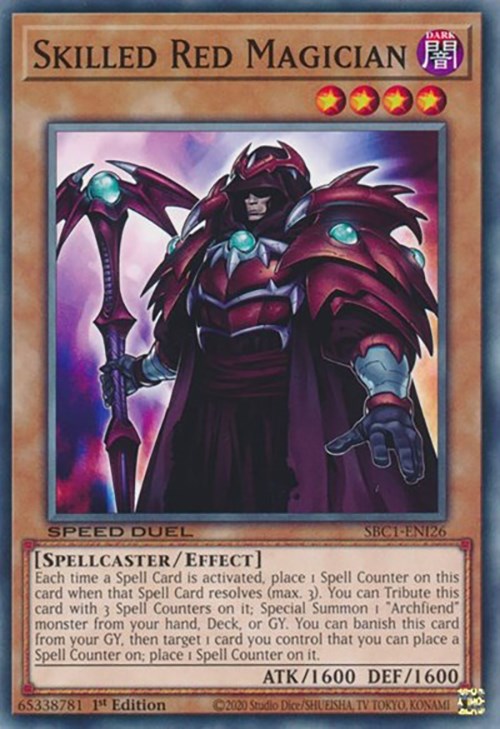 Skilled Red Magician [SBC1-ENI26] Common | Cracking-Singles