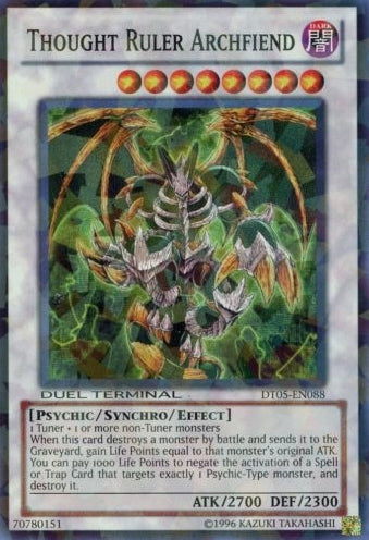 Thought Ruler Archfiend [DT05-EN088] Super Rare | Cracking-Singles