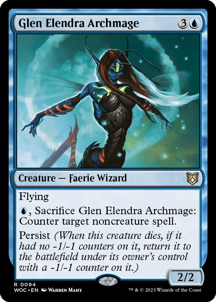 Glen Elendra Archmage [Wilds of Eldraine Commander] | Cracking-Singles