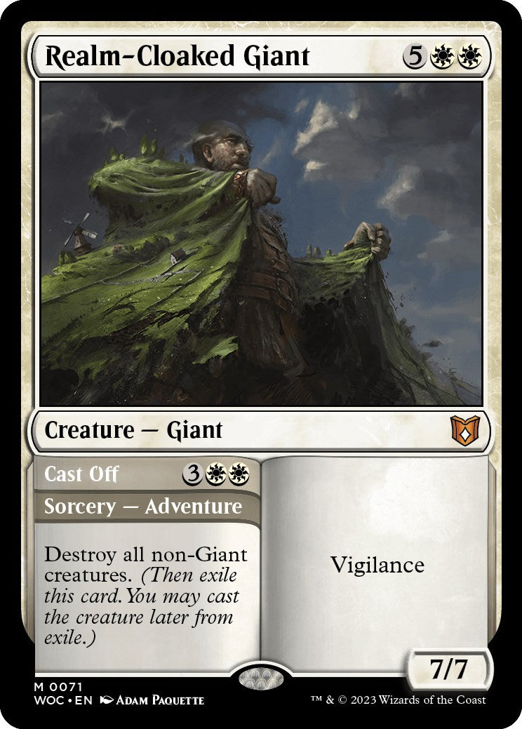 Realm-Cloaked Giant // Cast Off [Wilds of Eldraine Commander] | Cracking-Singles