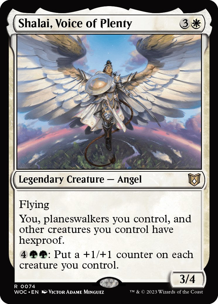 Shalai, Voice of Plenty [Wilds of Eldraine Commander] | Cracking-Singles