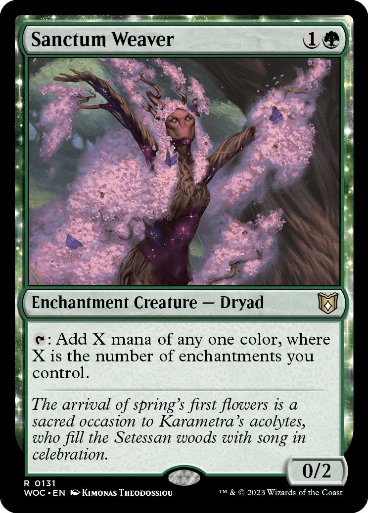 Sanctum Weaver [Wilds of Eldraine Commander] | Cracking-Singles