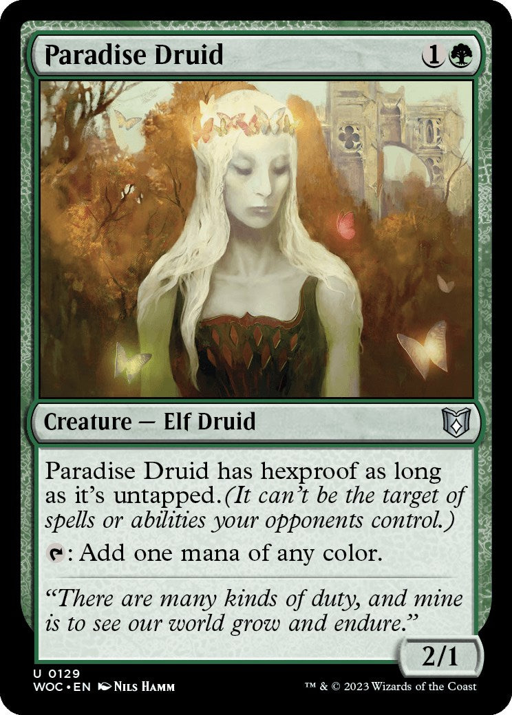 Paradise Druid [Wilds of Eldraine Commander] | Cracking-Singles