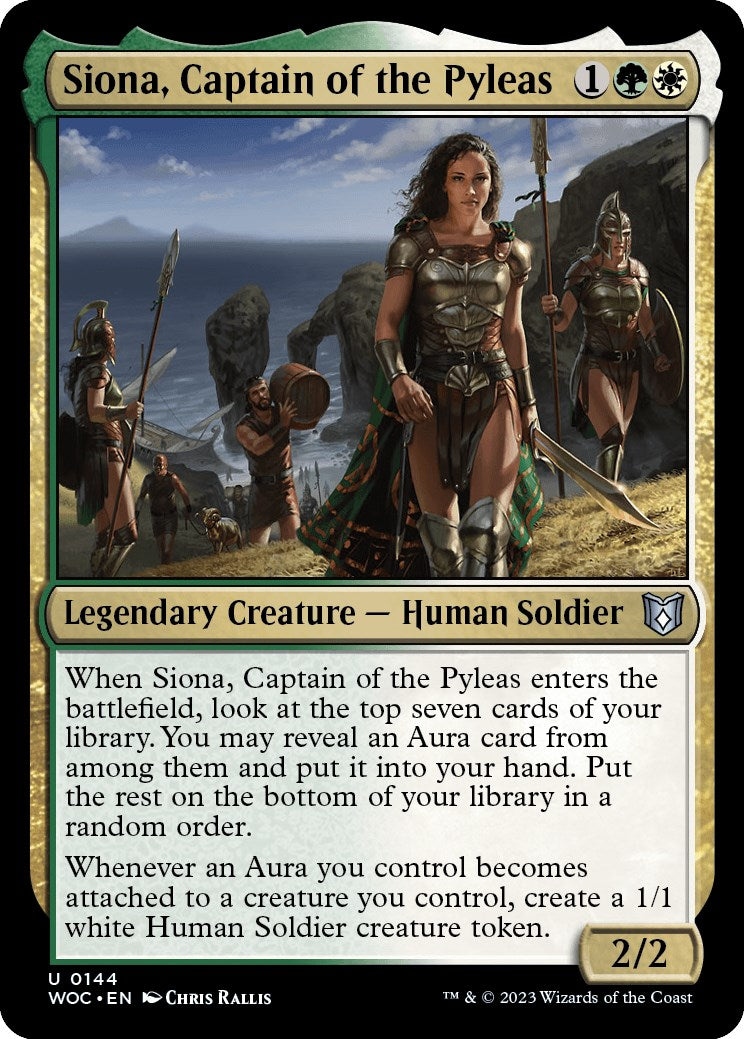 Siona, Captain of the Pyleas [Wilds of Eldraine Commander] | Cracking-Singles