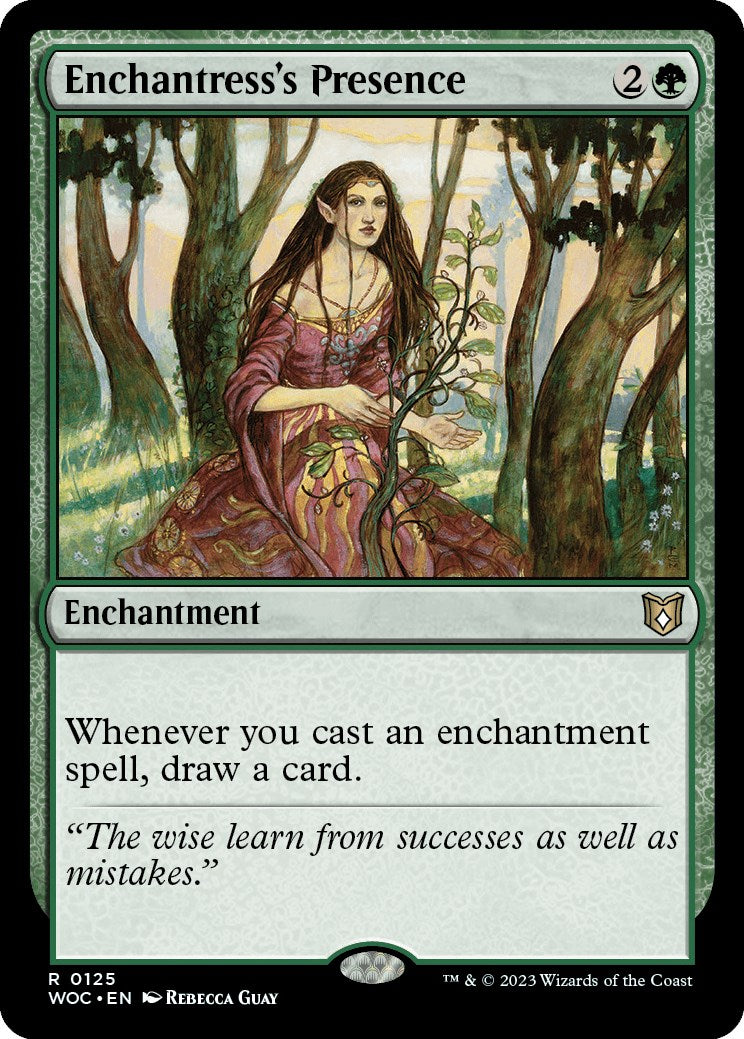 Enchantress's Presence [Wilds of Eldraine Commander] | Cracking-Singles