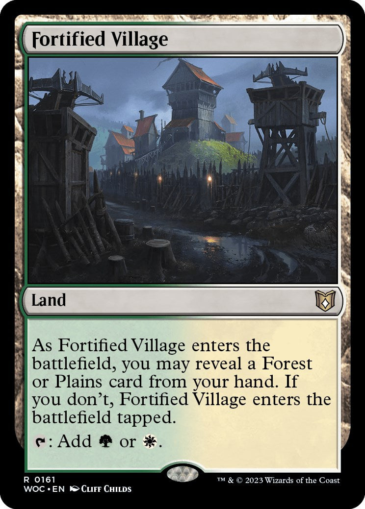 Fortified Village [Wilds of Eldraine Commander] | Cracking-Singles