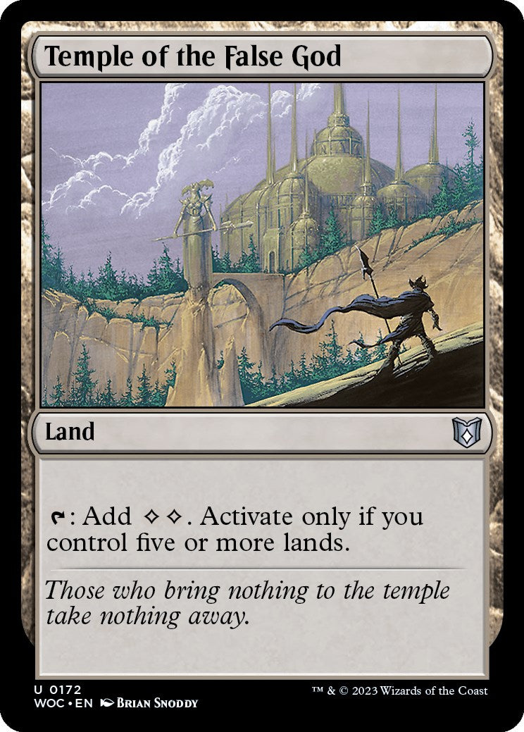 Temple of the False God [Wilds of Eldraine Commander] | Cracking-Singles