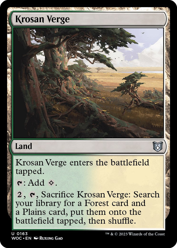 Krosan Verge [Wilds of Eldraine Commander] | Cracking-Singles