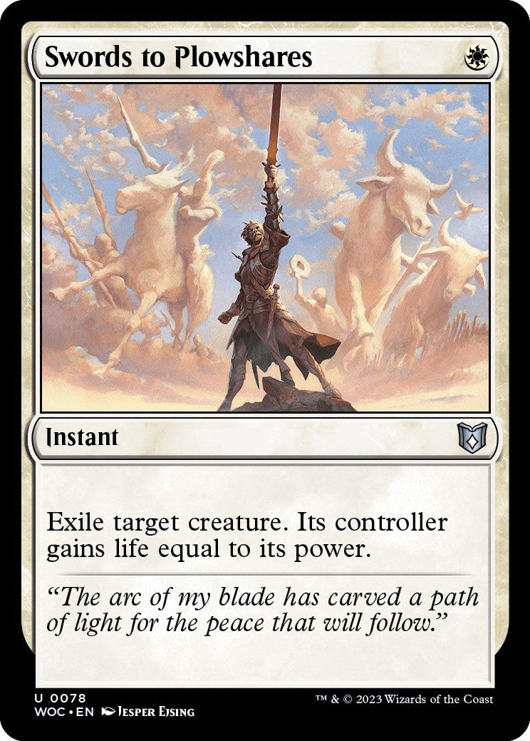 Swords to Plowshares [Wilds of Eldraine Commander] | Cracking-Singles