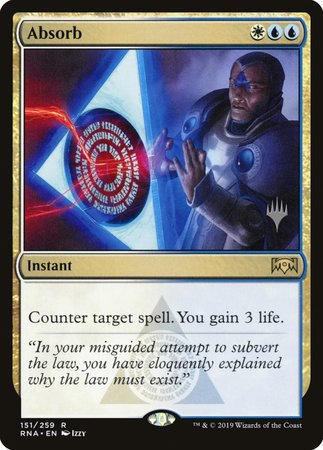 Absorb [Ravnica Allegiance Promos] | Cracking-Singles