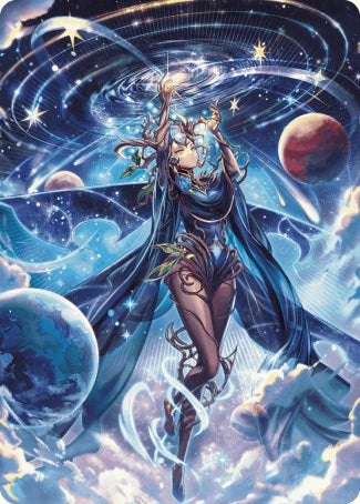 Omniscience Anime Art Card [Wilds of Eldraine Art Series] | Cracking-Singles