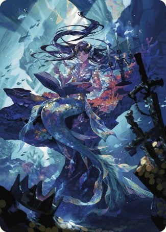 Rhystic Study Art Card [Wilds of Eldraine Art Series] | Cracking-Singles