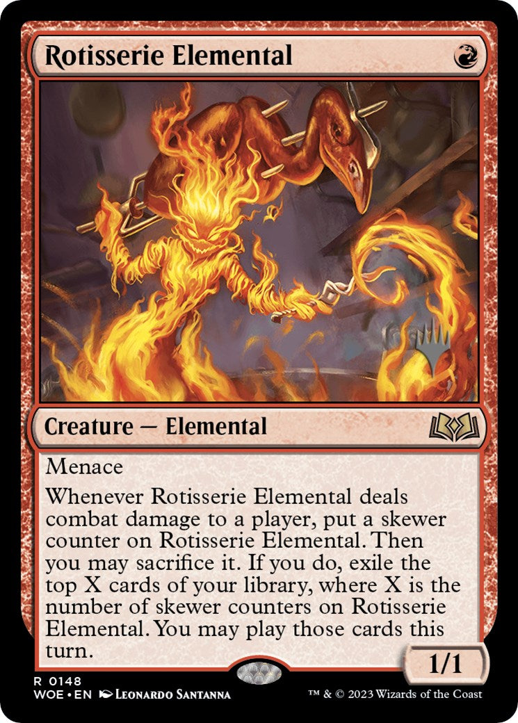 Rotisserie Elemental (Promo Pack) [Wilds of Eldraine Promos] | Cracking-Singles