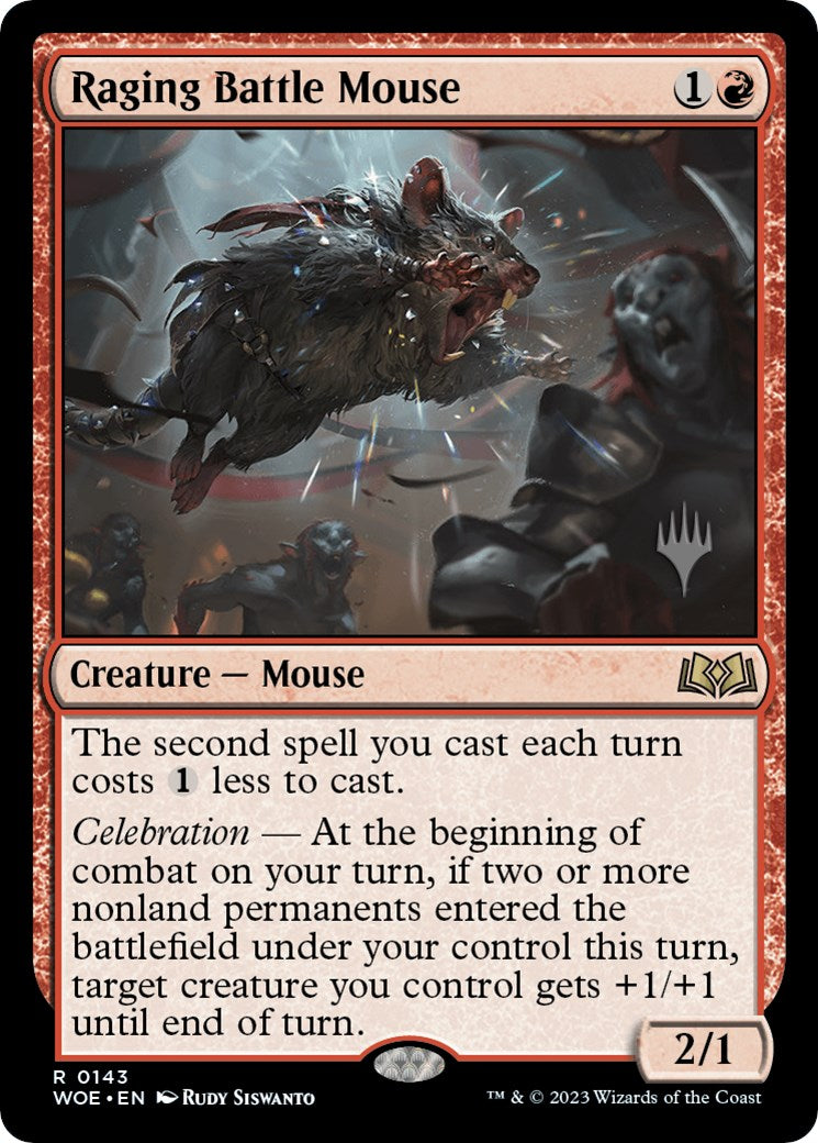 Raging Battle Mouse (Promo Pack) [Wilds of Eldraine Promos] | Cracking-Singles