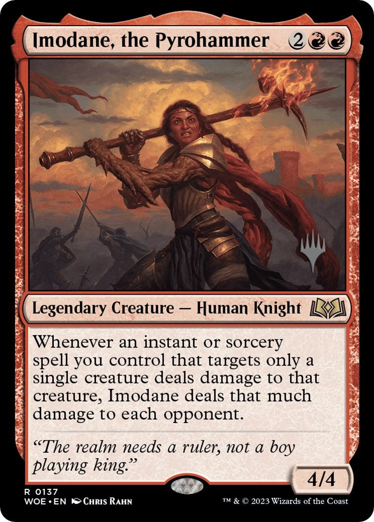 Imodane, the Pyrohammer (Promo Pack) [Wilds of Eldraine Promos] | Cracking-Singles