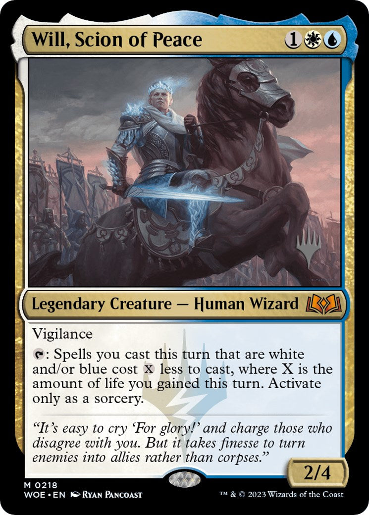 Will, Scion of Peace (Promo Pack) [Wilds of Eldraine Promos] | Cracking-Singles