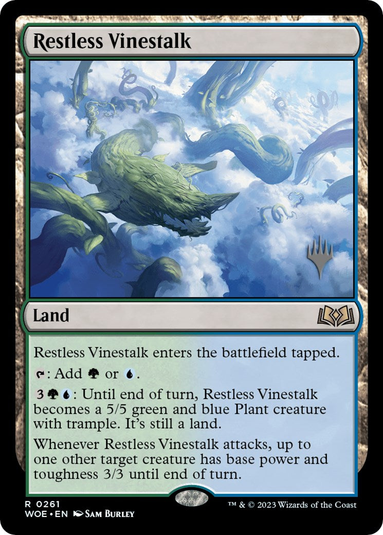 Restless Vinestalk (Promo Pack) [Wilds of Eldraine Promos] | Cracking-Singles